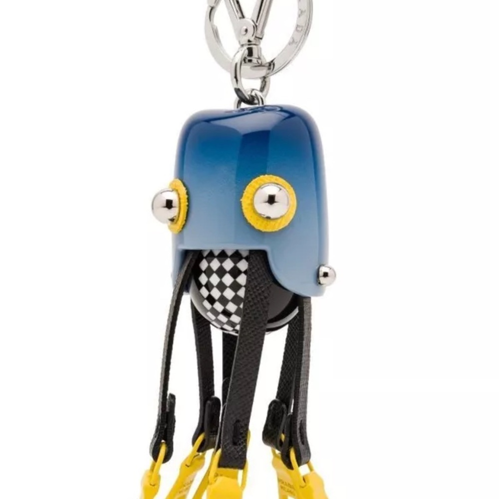 Blue and Yellow Kids Keychain